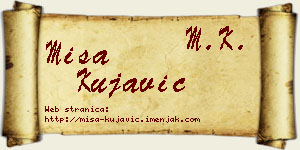 Miša Kujavić vizit kartica